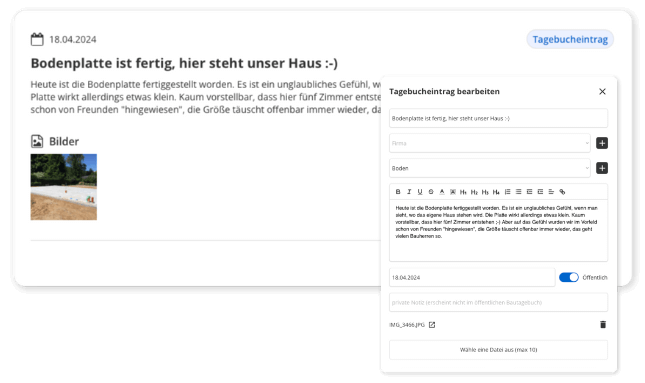 POCASIO Bautagebuch und Hausbau Blog in einem