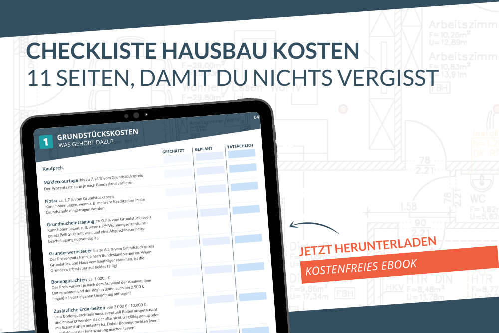 Checkliste Hausbau Kosten