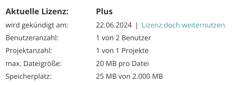 POCASIO Lizenz doch weiter nutzen