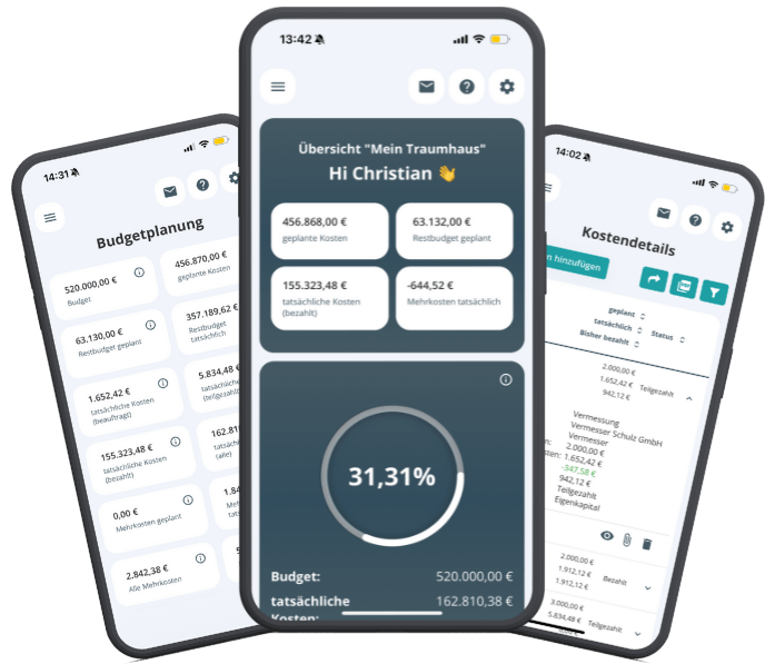 App Hausbau - Mit POCASIO auch auf dem Smartphone immer alles im Blick
