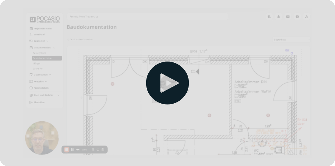 POCASIO Baudokumentation - Funktionsweise im YouTube Video erklärt