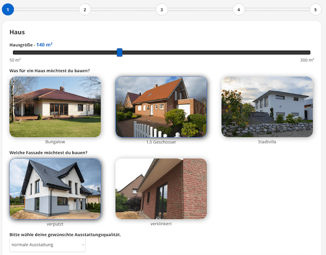 POCASIO Baukostenrechner