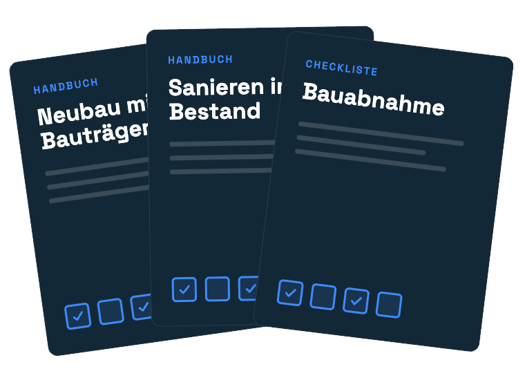POCASIO Handbücher und Checklisten - für Neubau und Sanierung